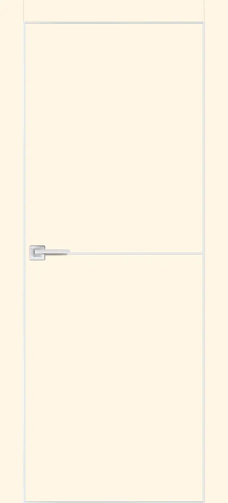Фото Межкомнатная дверь П-19 ал. молдинг Хром Магнолия